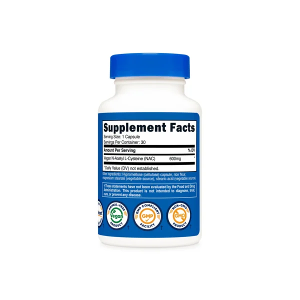 Nutricost N-Acetyl L-Cysteine (NAC) Capsules