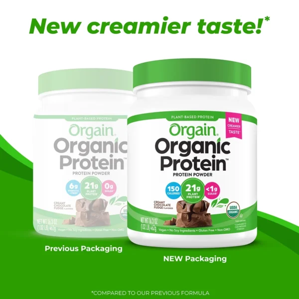 Orgain Organic Protein™ Plant Based Protein Powder Creamy Chocolate Fudge