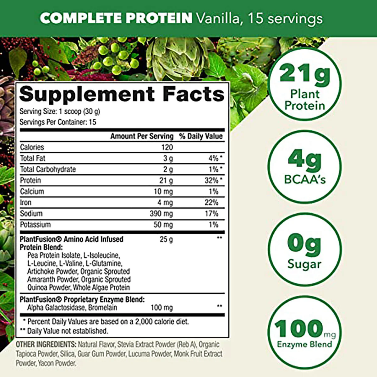 Plant Fusion Complete Protein Vegan Protein Powder