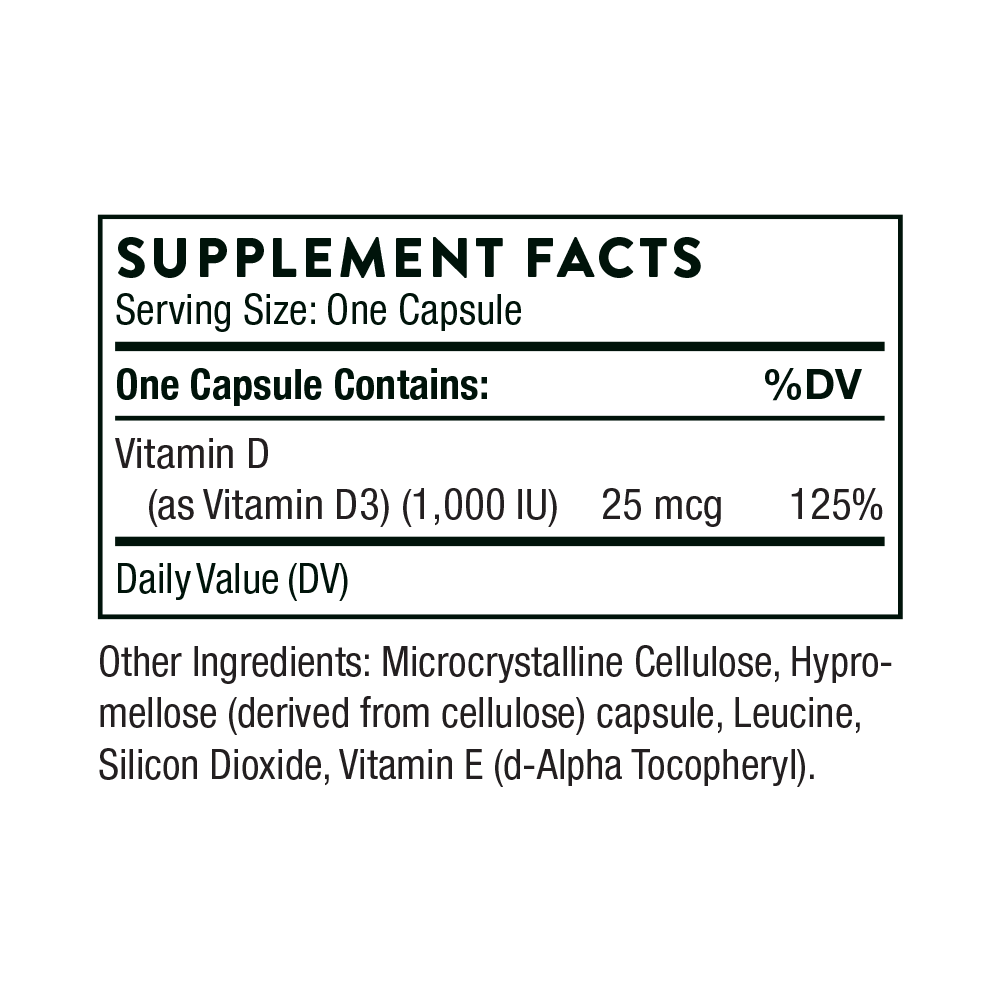 Thorne Vitamin D 1000