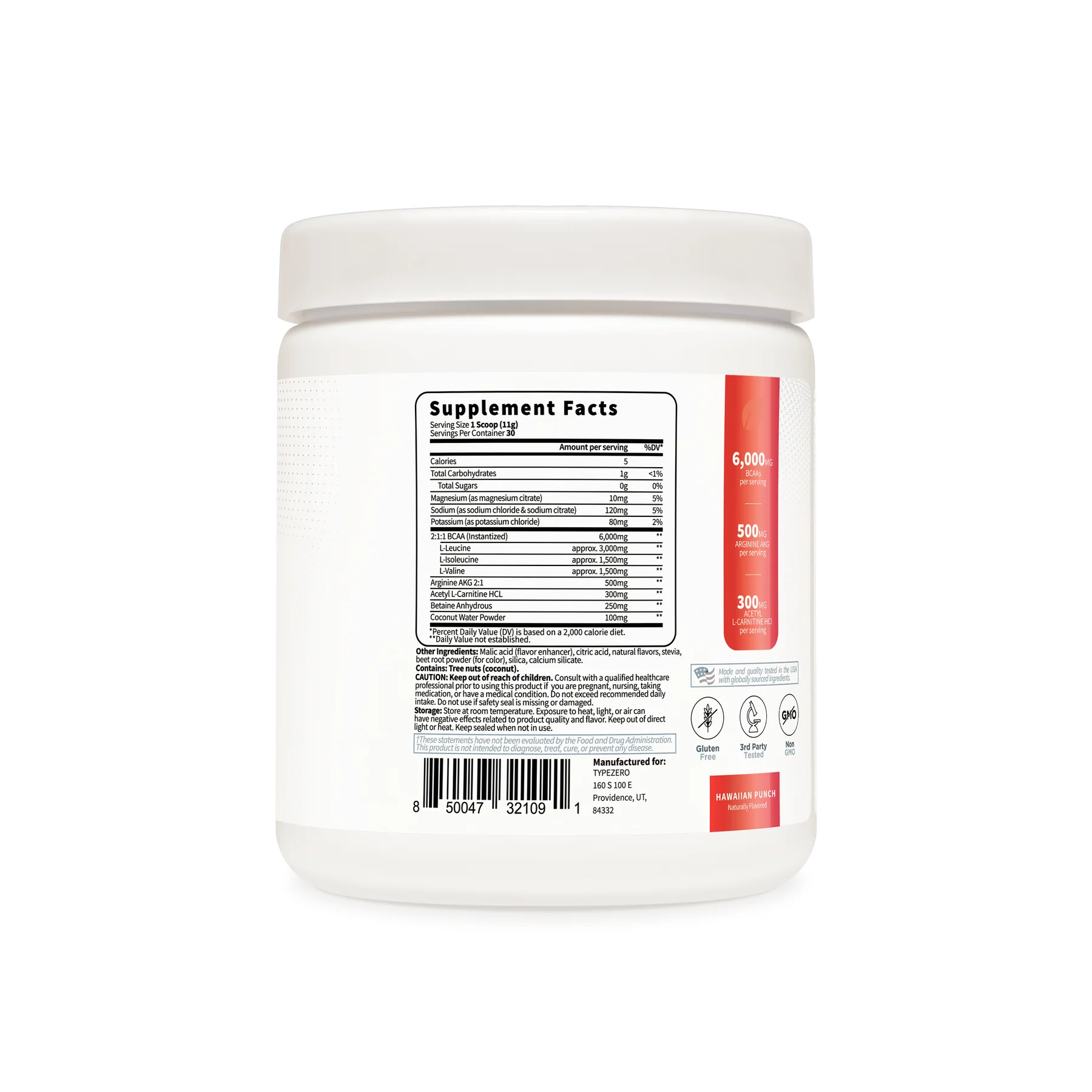 Type Zero Clean Vegan BCAA + Electrolytes