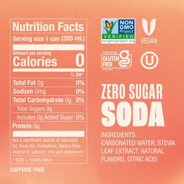 Zevia Peaches and Cream
