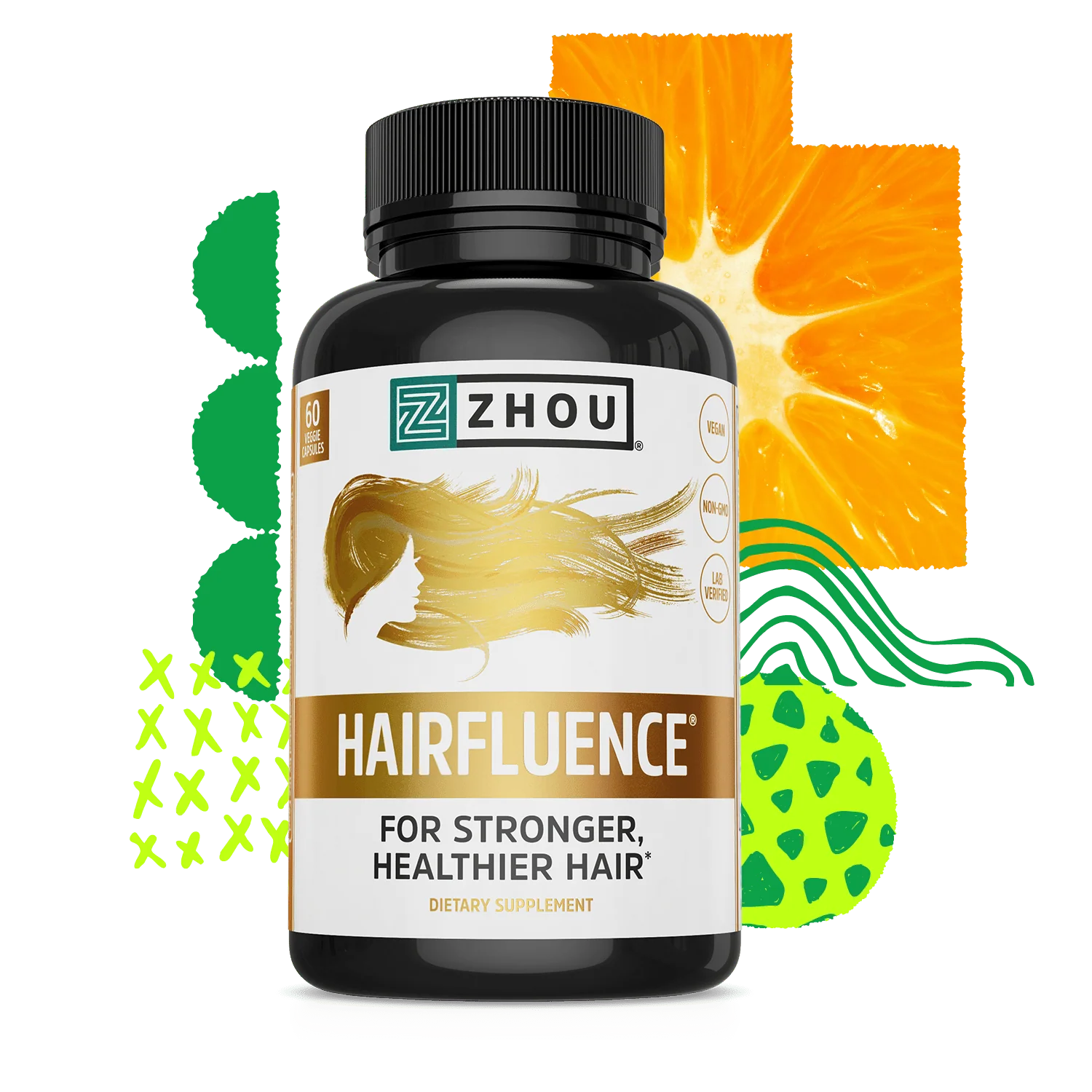 Zhou Nutrition HairFluence for Stronger Healthier Hair