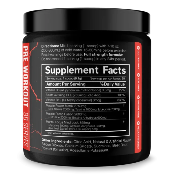 JNX Sports The Shadow Pre Workout