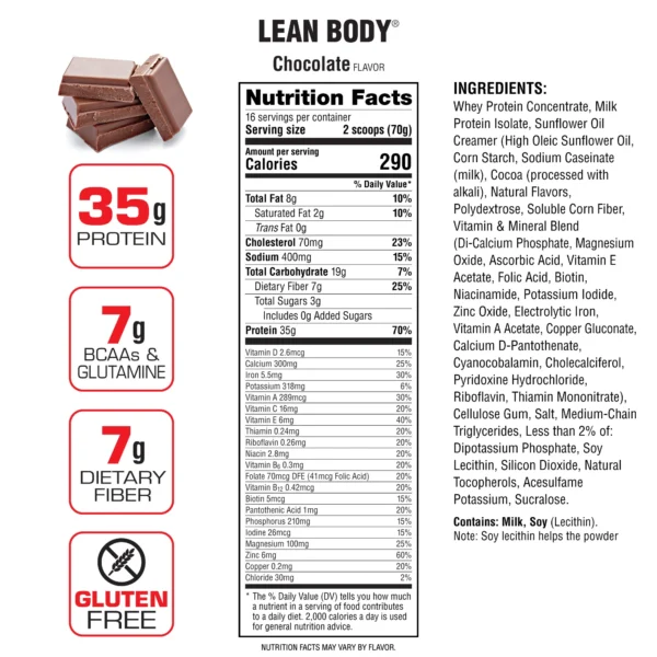 Labrada Nutrition Lean Body All-in-One Protein Shake