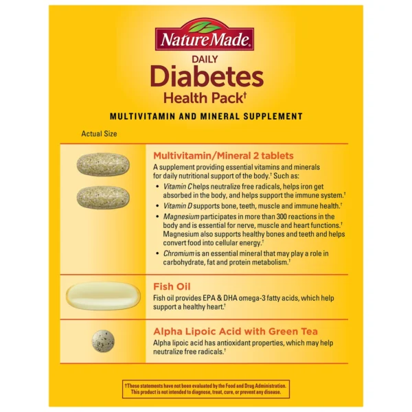Nature Made Diabetes Health Pack Packets