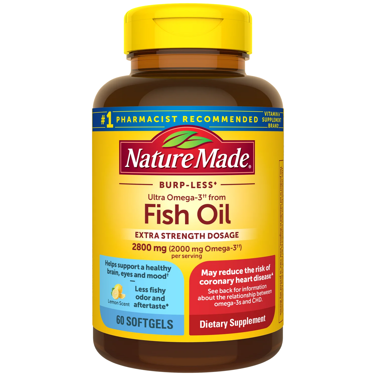 Nature Made Extra Strength Omega 3 from Fish Oil Softgels 2800 mg
