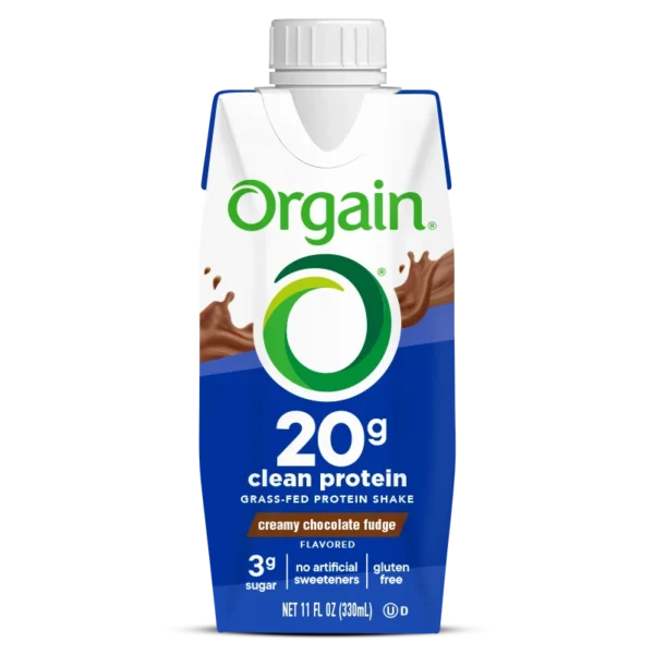 Orgain 20g Clean Protein Shake Creamy Chocolate Fudge