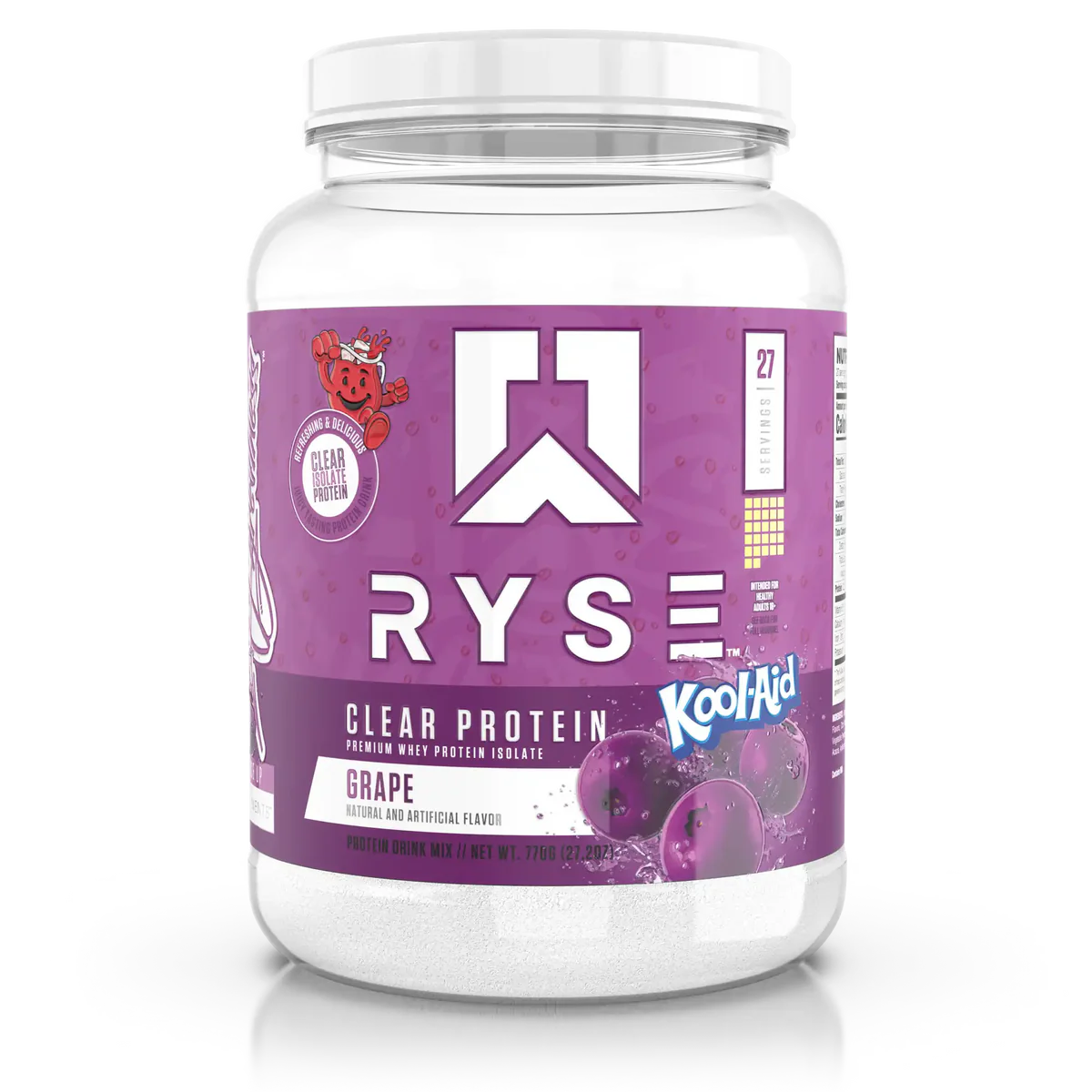 Ryse Clear Protein Grape Cool Aid