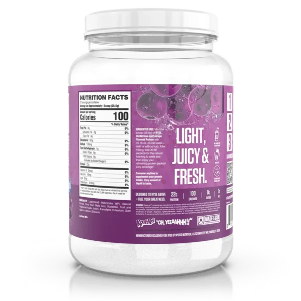 Ryse Clear Protein Grape Cool Aid