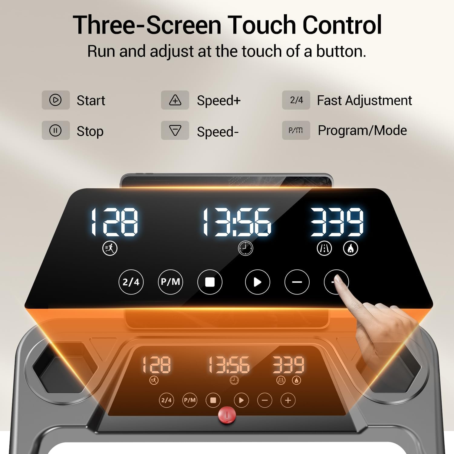 12% Incline Treadmill with Handle 3-in-1 Portable Treadmills for Home and Office