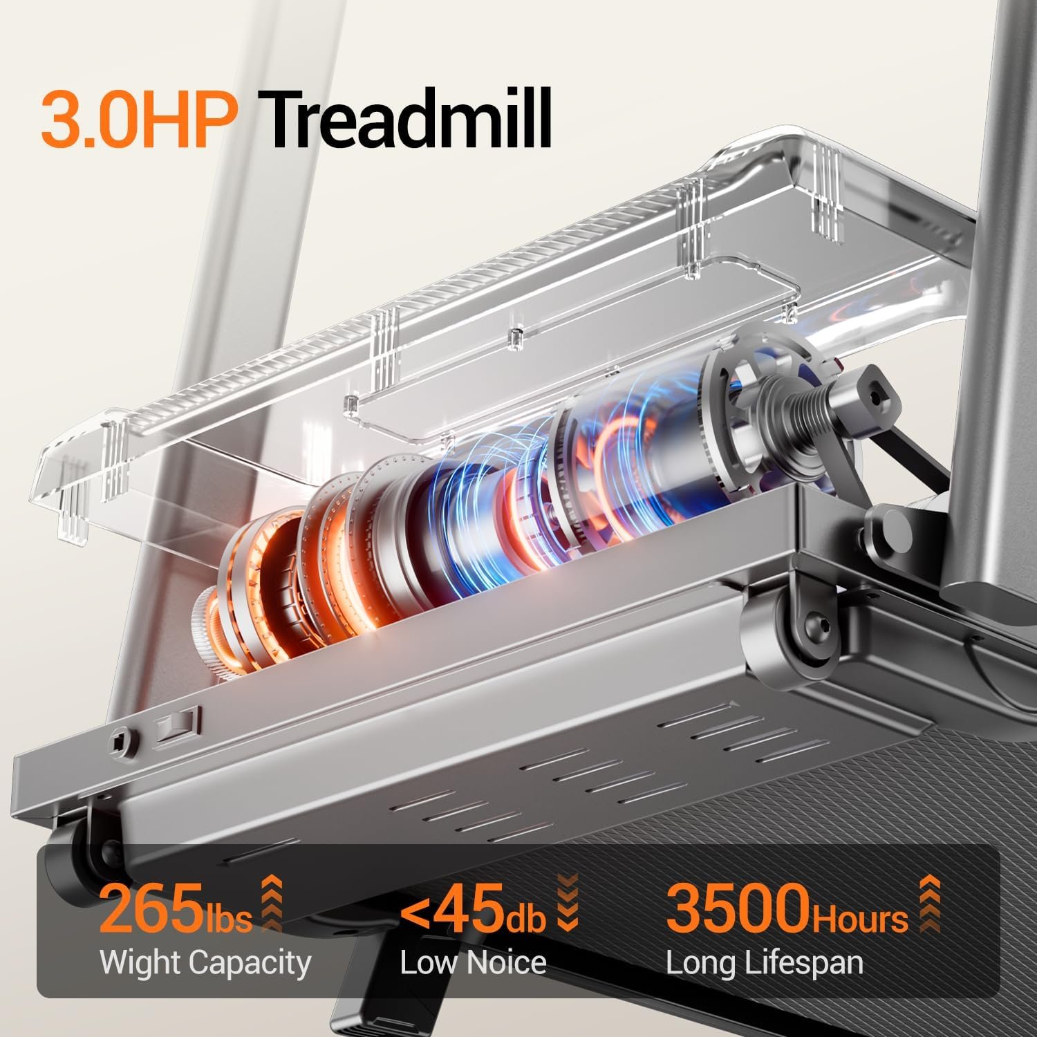 12% Incline Treadmill with Handle 3-in-1 Portable Treadmills for Home and Office