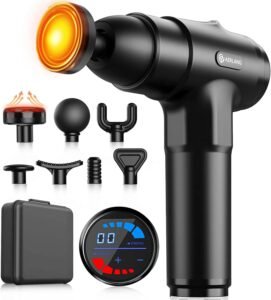 AERLANG Massage Gun with Heat Deep Tissue Back Massager Neck Massager for Pain Relief