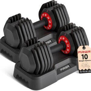 Adjustable Dumbbell Set 55LB Dumbbells Weight