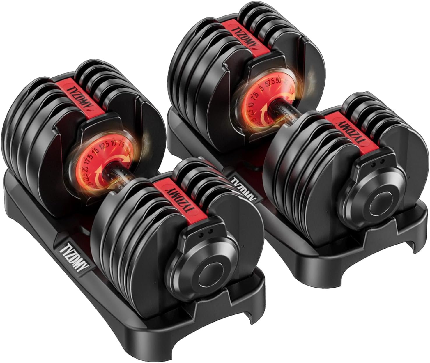 Adjustable Dumbbells Set of 2 Free Weights Dumbbells Set