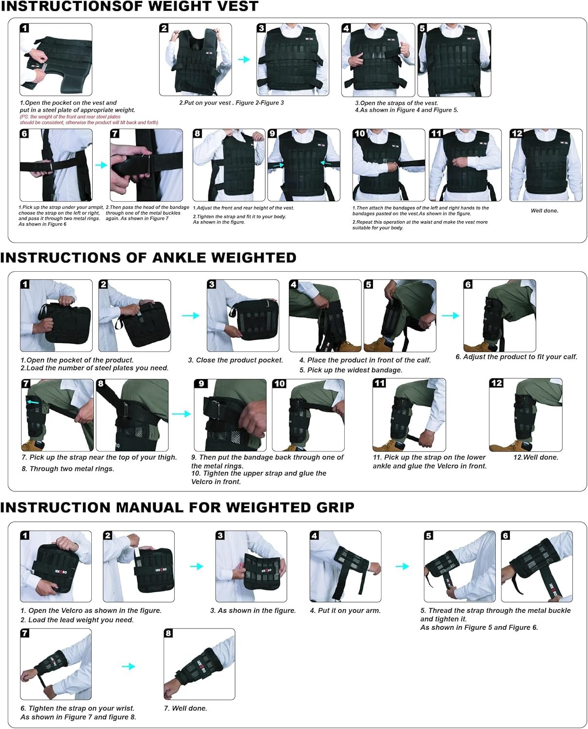 Adjustable Weighted Vest 44LB 6