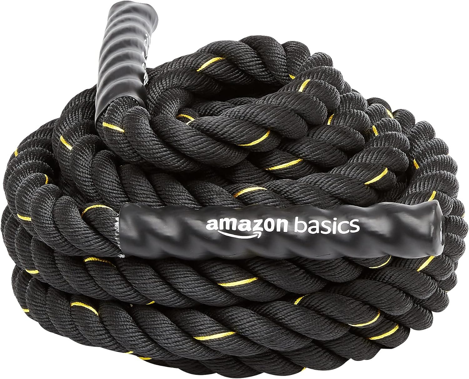 Amazon Basics Battle Rope for Home Gym Workout Exercise Training Equipment
