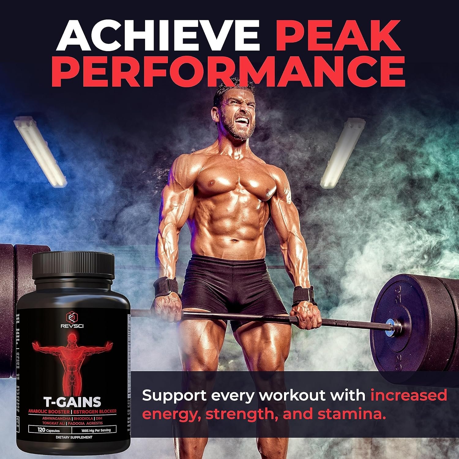 Anabolic Booster and Muscle Builder T-GAINS Testosterone Supplement for Men 3