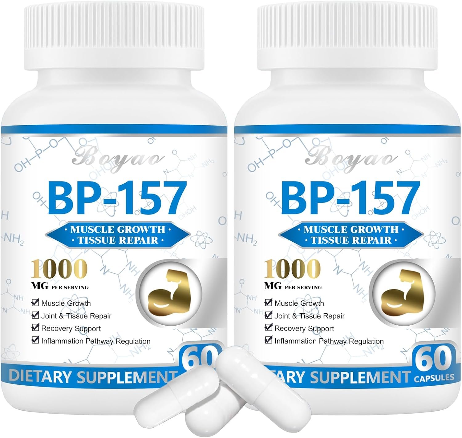 BP157 Peptide Capsules Collagen 1000Mg Supports Muscle Growth 1