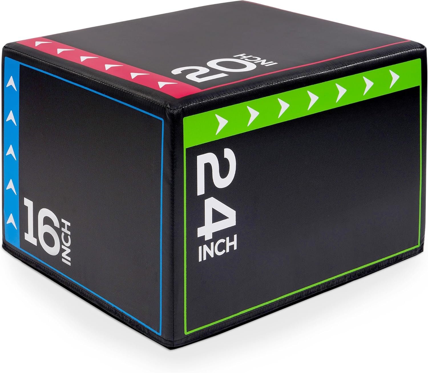 BalanceFrom 3-in-1 Foam Plyometric Jump Box for Home Gym with Multiple Height Options