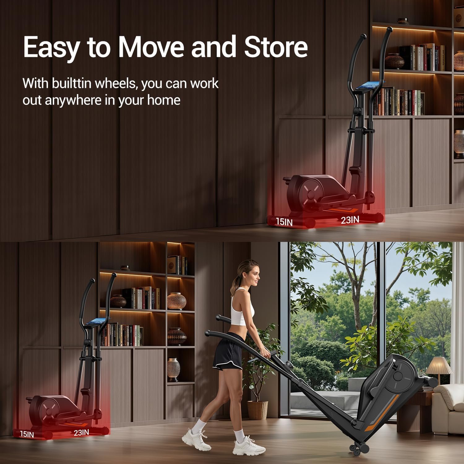 CURSOR FITNESS Elliptical Machine for Home 7