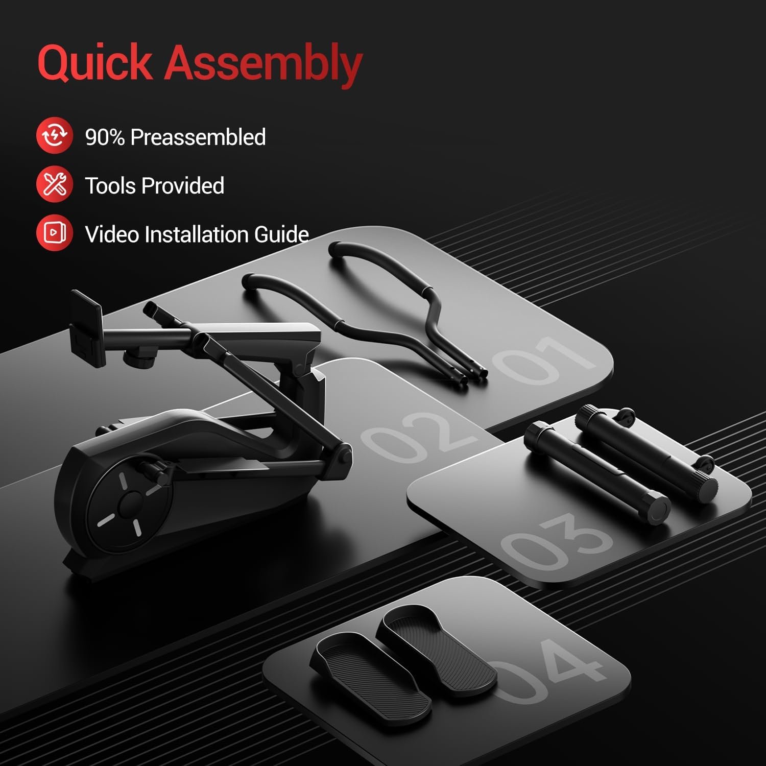 CURSOR FITNESS Elliptical Machine for Home 4