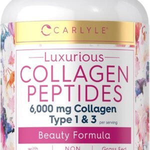 Carlyle Collagen with Vitamin C 6000mg 120 Caplets Multi Collagen Peptide Pills 1