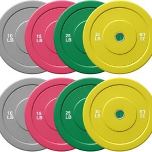 Colored Bumper Weight Plates Olympic Weight Plate Set 2-Inch