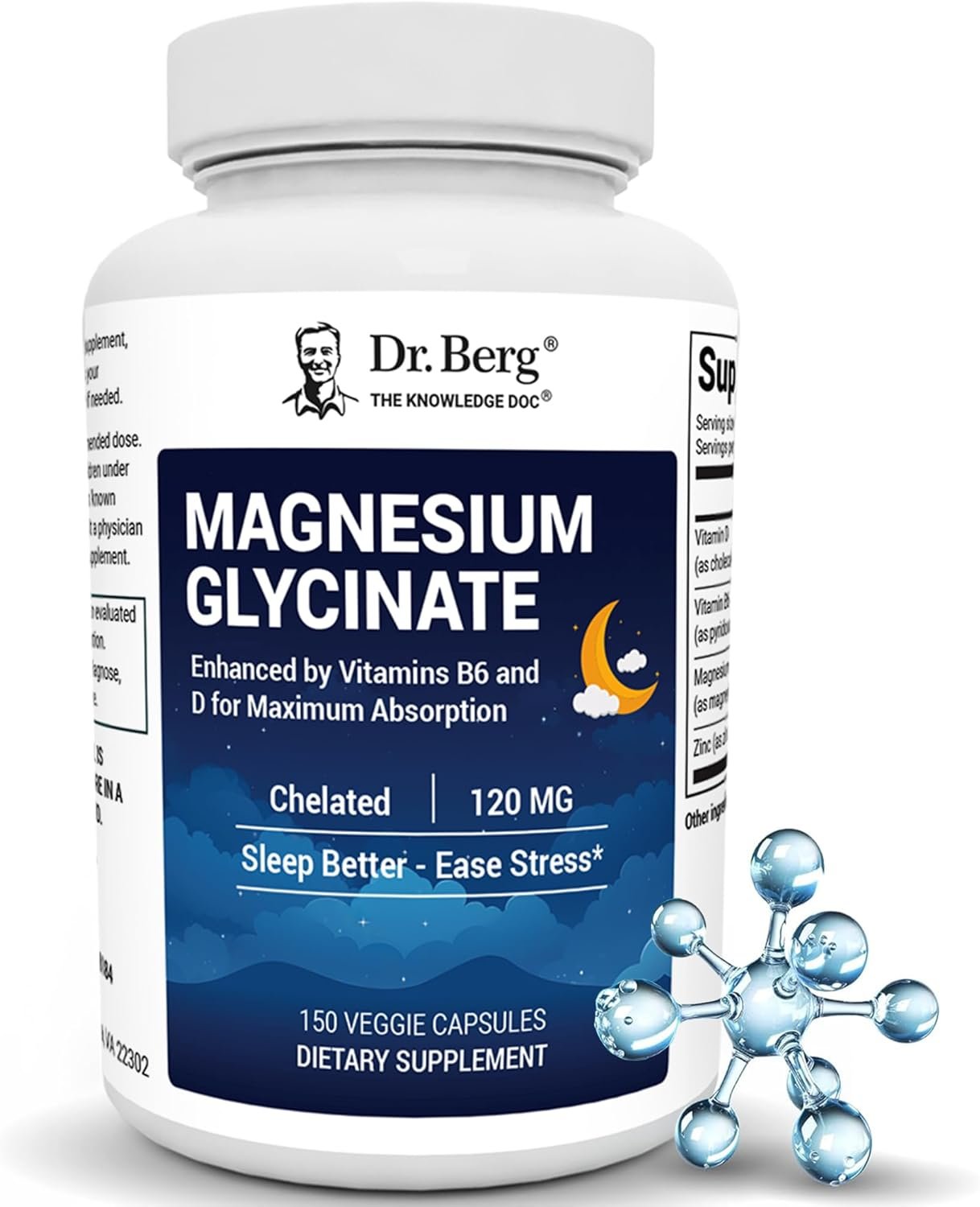 Dr. Berg Maximum Strength 4-in-1 Chelated Magnesium Glycinate 1