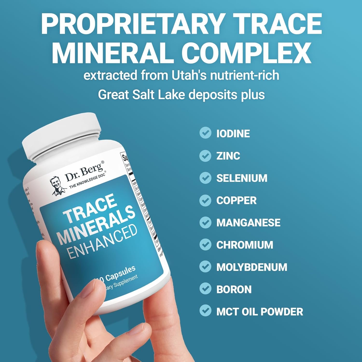 Dr. Berg Trace Minerals Enhanced Complex Complete with 70+ Minerals 7