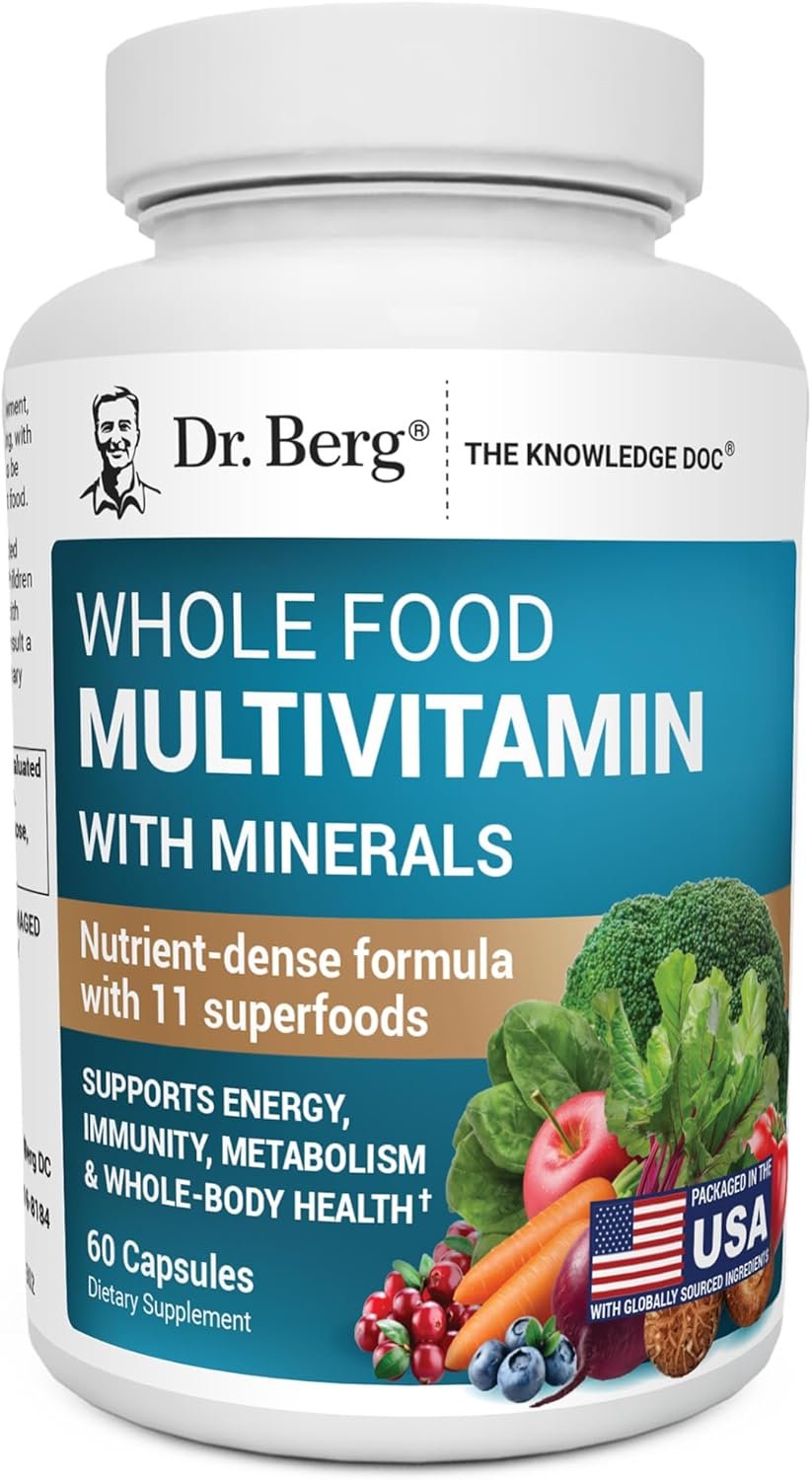 Dr. Berg Whole Food Multivitamin with Minerals Daily Multivitamin for Men and Women 1