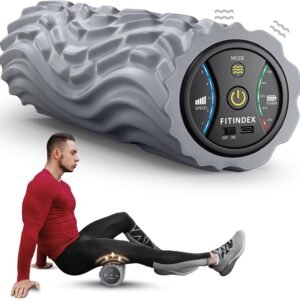 FITINDEX Vibrating Foam Roller for Back Pain 5-Speed Muscle Massage 1