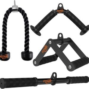 Fitarc Cable Machine Attachment Set LAT Pulldown Attachments for Home Gym Equipment