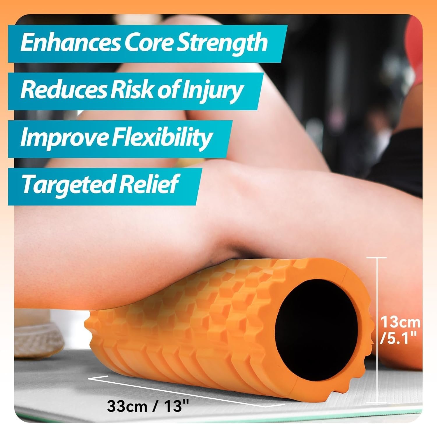 Foam Roller High Density 13 for Deep Tissue Muscle Massage 3