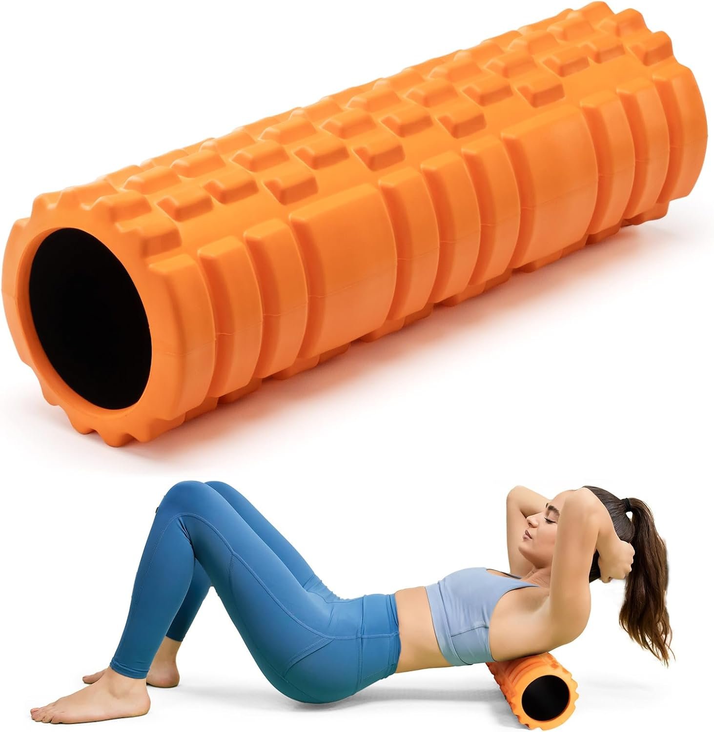 Foam Roller High Density Foam Roller Set for Deep Tissue Muscle Massage 1