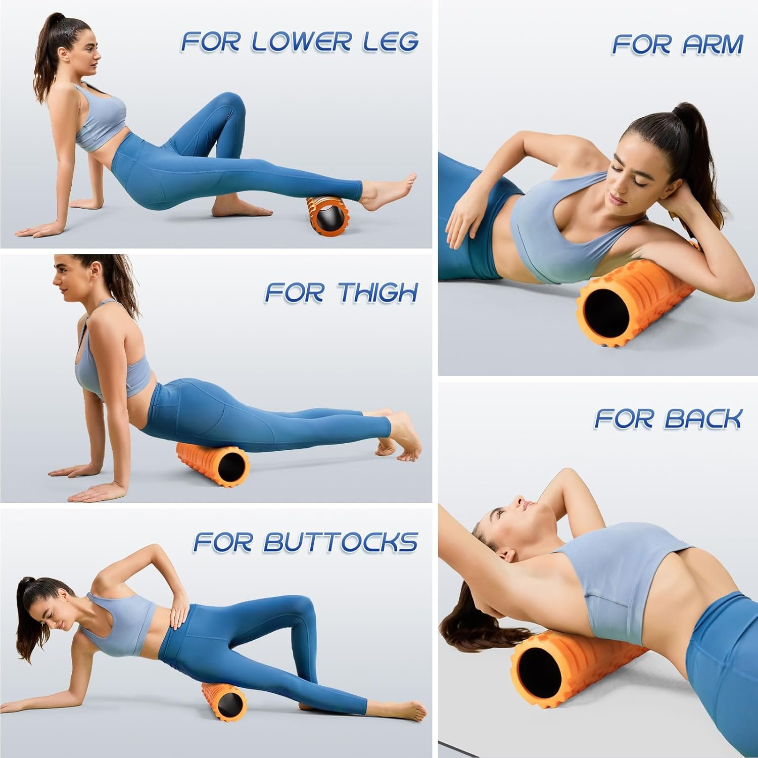 Foam Roller High Density Foam Roller Set for Deep Tissue Muscle Massage 5
