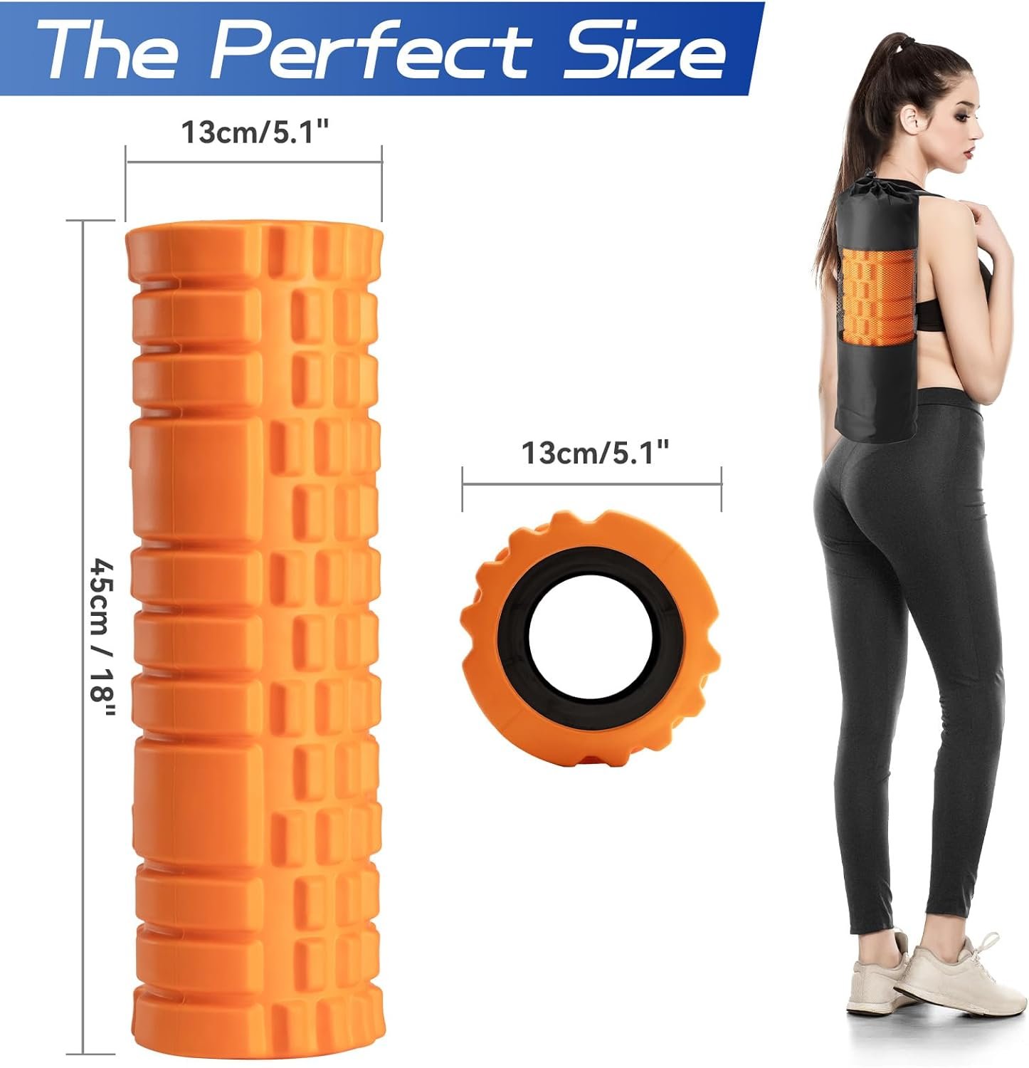 Foam Roller High Density Foam Roller Set for Deep Tissue Muscle Massage 6
