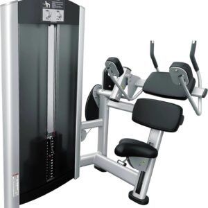 French Fitness Silver Selectorized Abdominal Crunch Machine 1