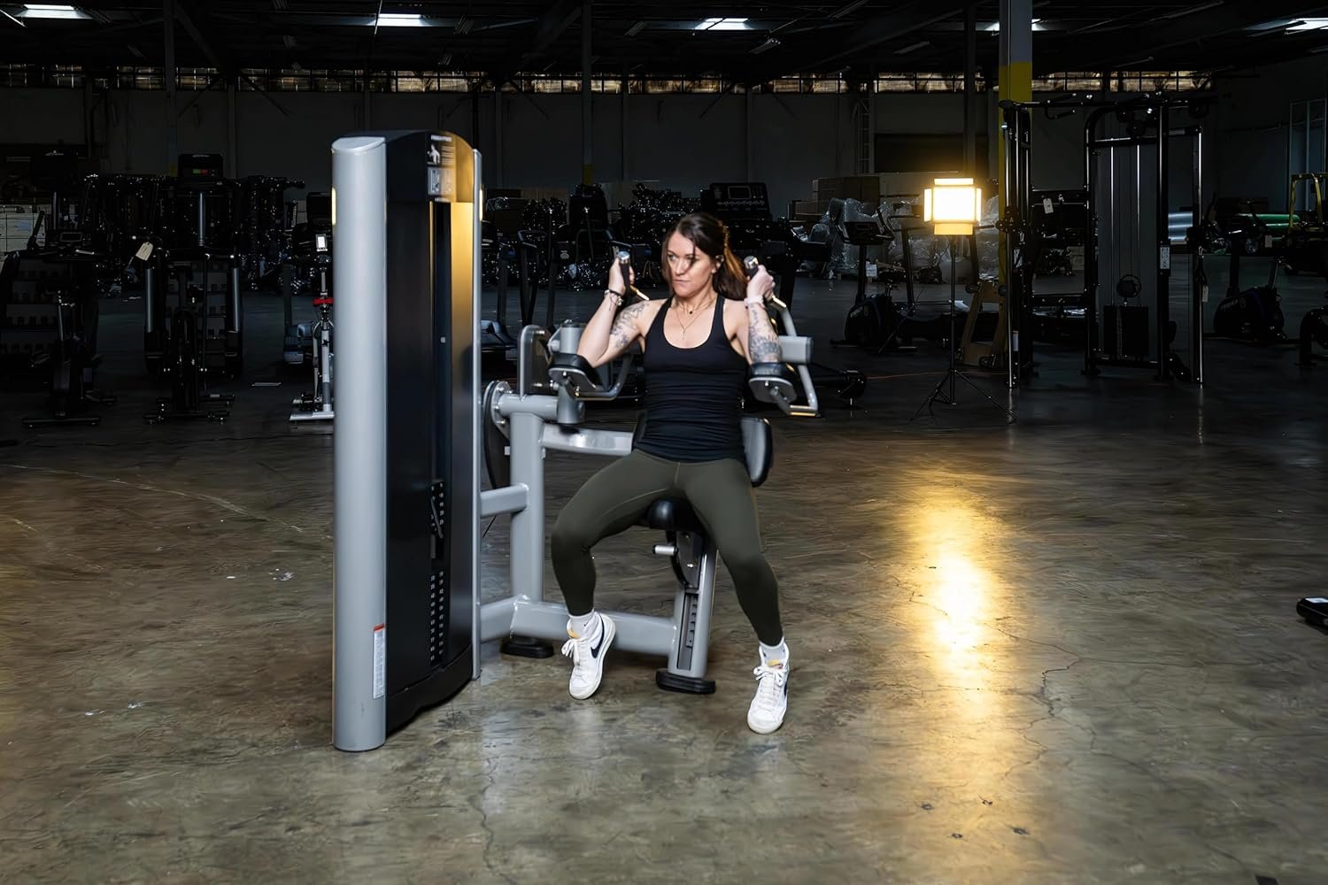 French Fitness Silver Selectorized Abdominal Crunch Machine 3