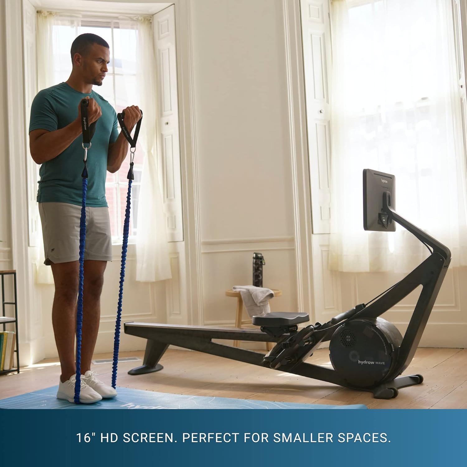 Hydrow Wave Rowing Machine with 16" HD Touchscreen and Speakers