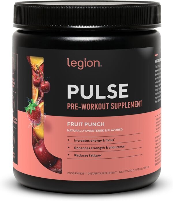 Pulse Pre Workout Supplement All Natural Nitric Oxide Preworkout