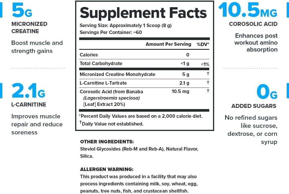 LEGION Recharge Post Workout Supplement - All Natural Muscle Builder and Recovery Drink