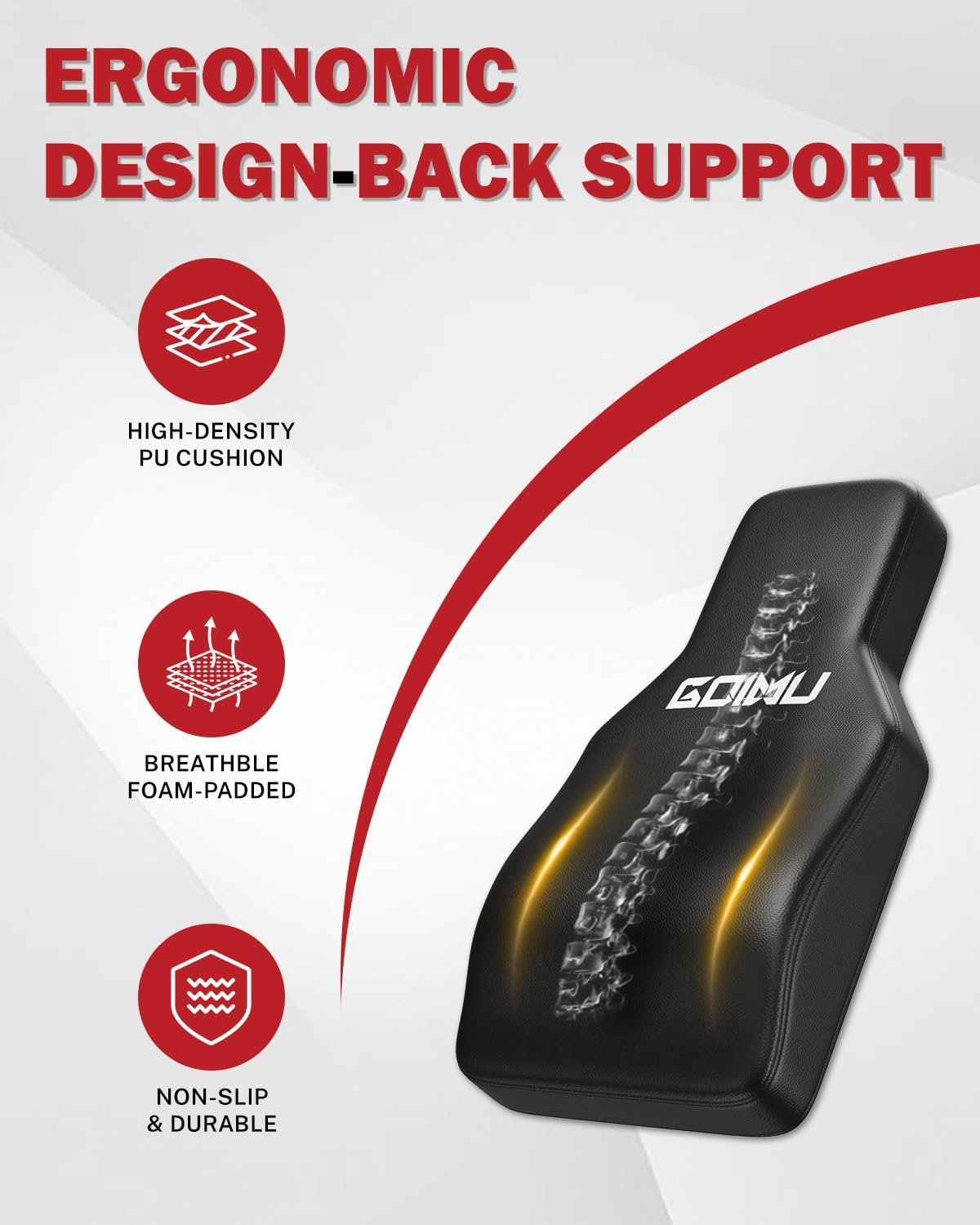 Leg Press Hack Squat Machine with Back Support Cushion 2