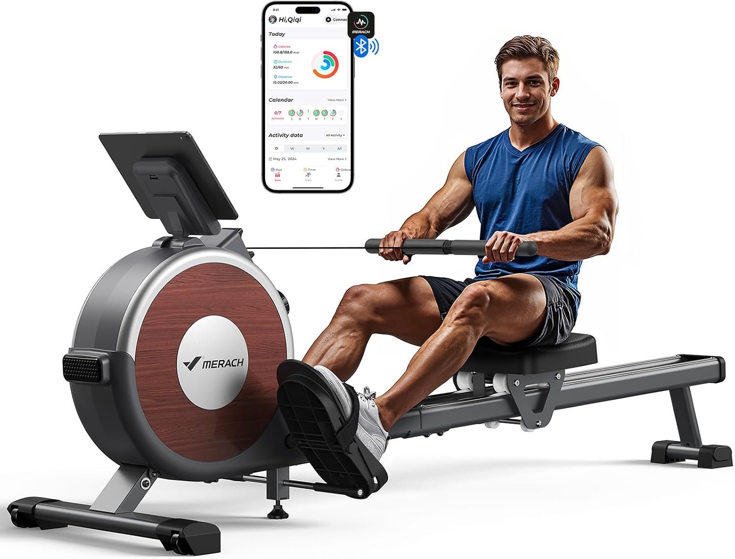 MERACH Rowing Machines for Home Magnetic Rowing Machine
