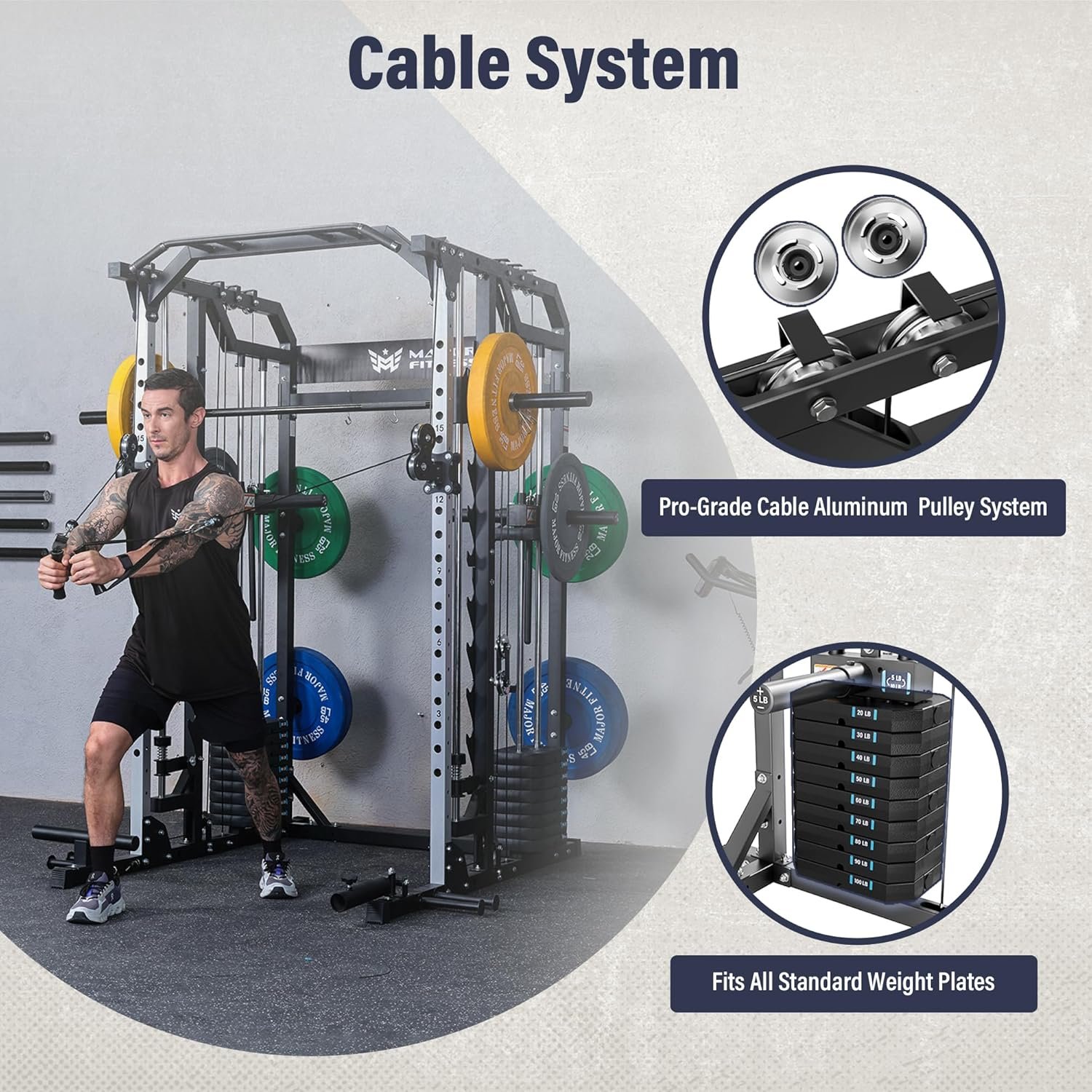 Major Fitness Drone2 Advanced Training Smith Machines All-in-One Home Gym