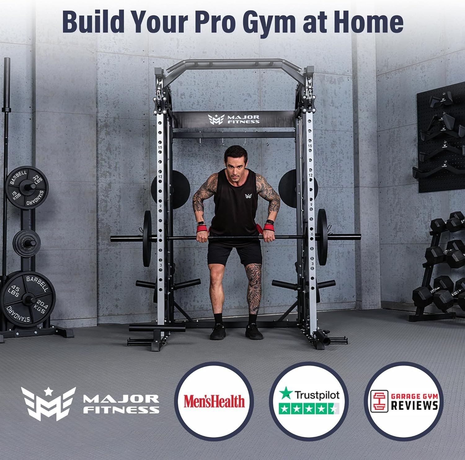 Major Fitness Drone2 Advanced Training Smith Machines All-in-One Home Gym