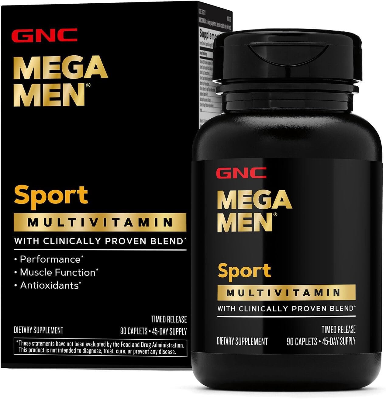 Mega Men Sport Multivitamin Caplets Athletic Performance Nutrition 1