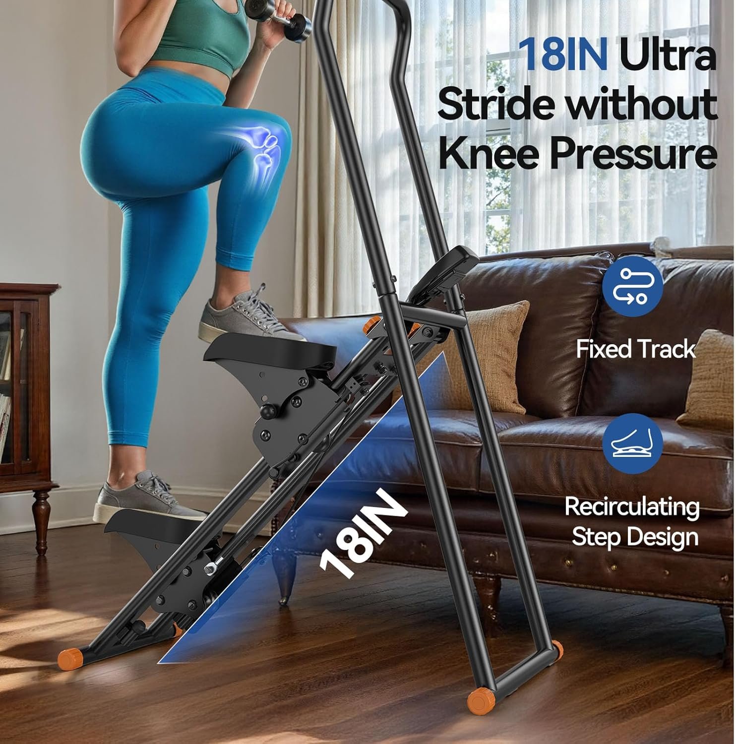 Niceday Steppers for Exercise at Home Stair Stepper with Handlebar