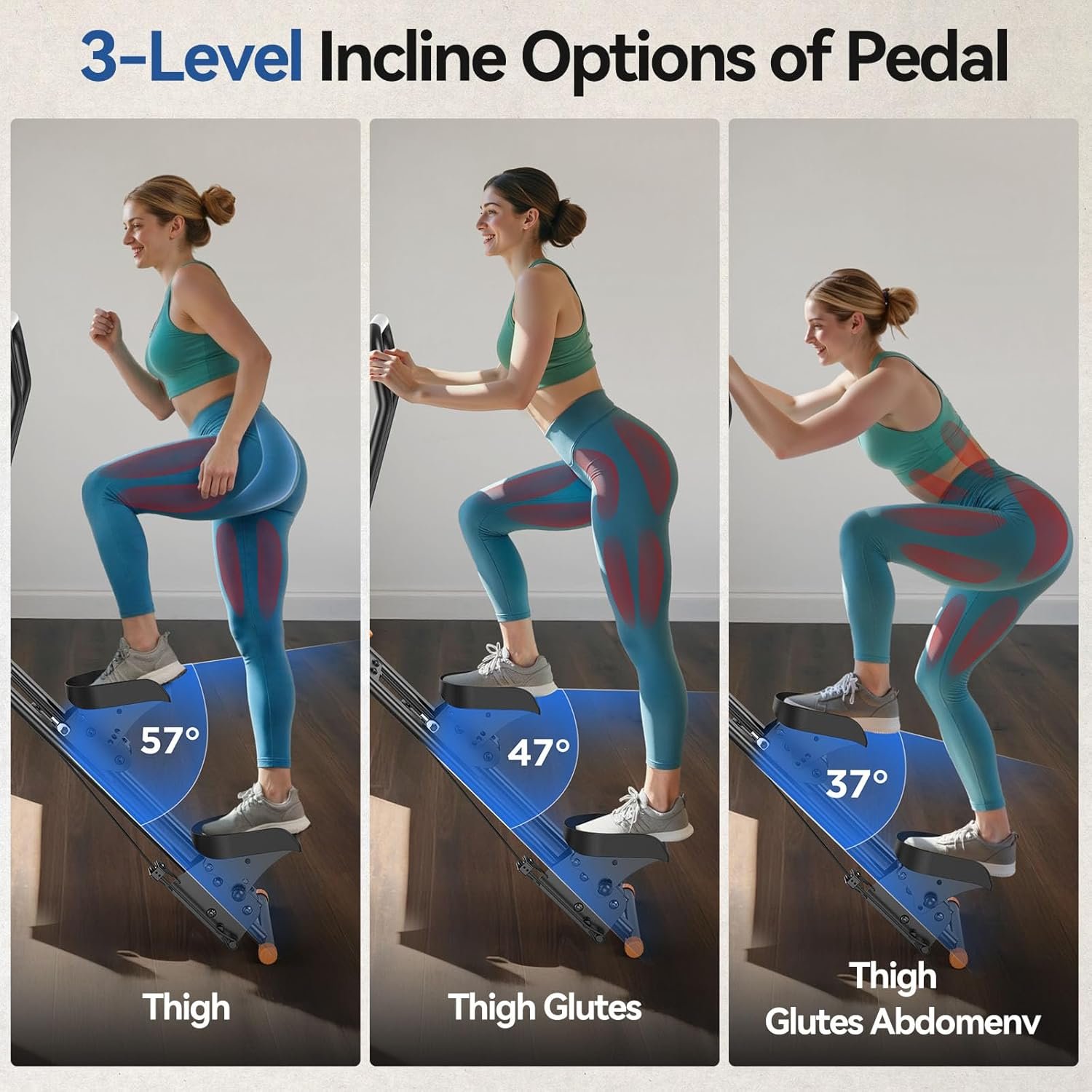 Niceday Steppers for Exercise at Home Stair Stepper with Handlebar