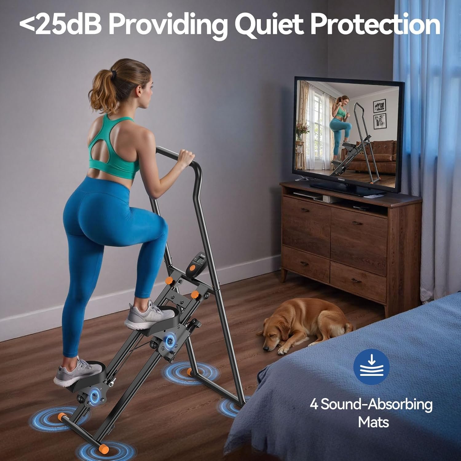 Niceday Steppers for Exercise at Home Stair Stepper with Handlebar